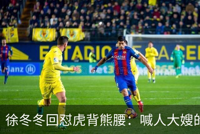 徐冬冬回怼"虎背熊腰"：喊人大嫂的是你，五年后嫌人壮的也是你
